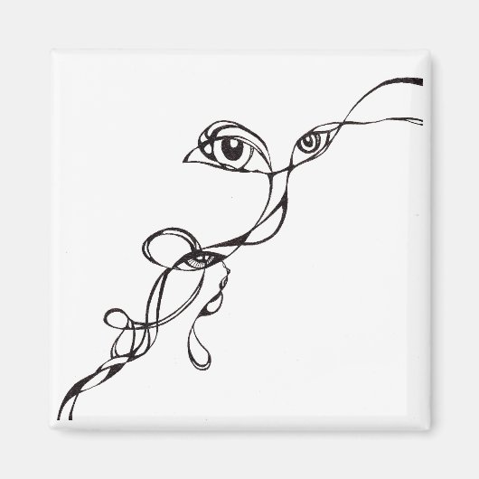 Die Augen im Dunkeln Magnet (Vorne)