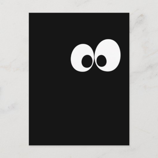 Die Augen im Dunkeln Postkarte (Vorderseite)