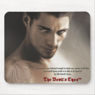 Die Augen Mousepad des Teufels