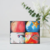 Die Augen sagen allen Postkarten (Stehend Vorderseite)