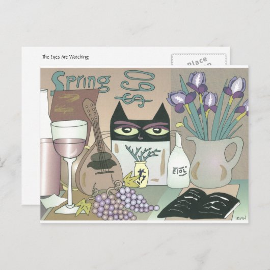 Die Augen sehen zu Postkarte (Vorne/Hinten)