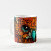 Die Augen sind groß und ausdrucksstark, Adler Kaffeetasse (Vorderseite Links)