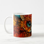 Die Augen sind groß und ausdrucksstark, Adler Kaffeetasse (Links)