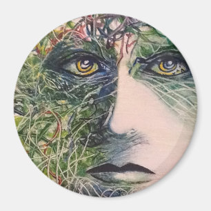 Die Augen - ursprüngliche moderne Kunst Magnet