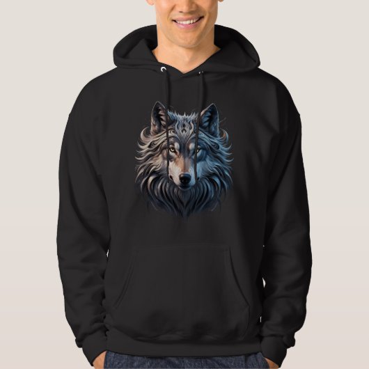 Die Augenhöhle des Wolfs Hoodie (Vorderseite)