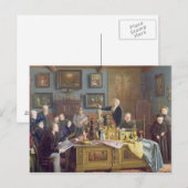 Die Auktion, 1910 Postkarte (Vorne/Hinten)