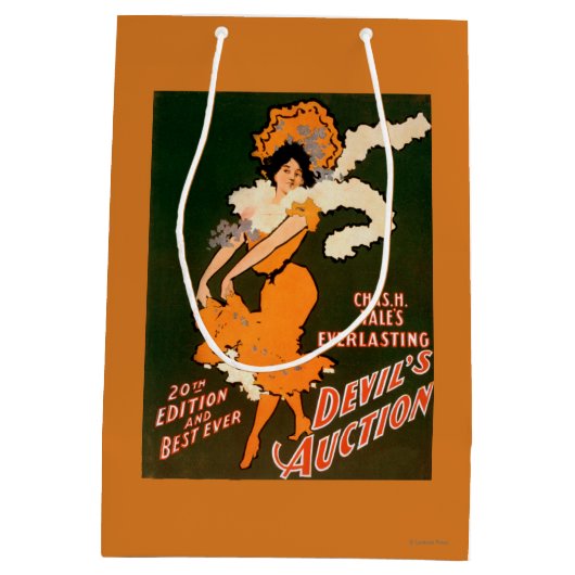 Die Auktions-Frau des Teufels im Kostüm-Theater Mittlere Geschenktüte (Rückseite)