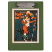 Die Auktions-Frau des Teufels in Kostüm-Theater 2 Klemmbrett (Vorderseite)