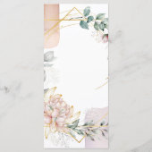 Die Aureate Rahmen Blumen Hochzeit Menükarte (Rückseite)