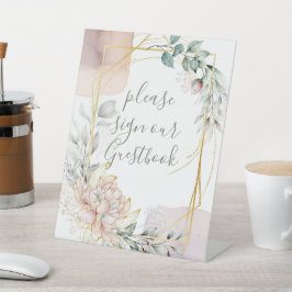 Die Aureate Rahmen Florale Grünzeug Hochzeit Sockelschild