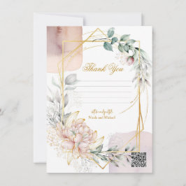 Die Aureate Rahmen Mauve Florale Grün Hochzeit Einladung