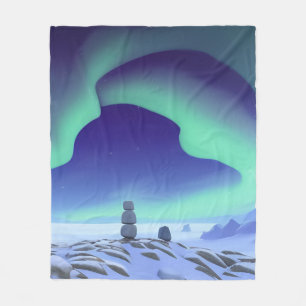 Die Aurora Borealis: Tanzlichter im Norden Fleecedecke