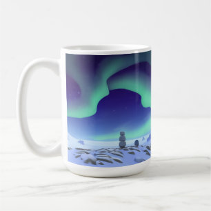 Die Aurora Borealis: Tanzlichter im Norden Kaffeetasse