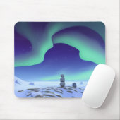 Die Aurora Borealis: Tanzlichter im Norden Mousepad (Mit Mouse)