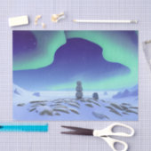 Die Aurora Borealis: Tanzlichter im Norden Seidenpapier (Handwerk)