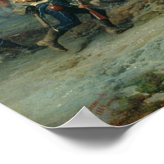 Die Ausbeutung des montierten Regiments Poster (Ecke)