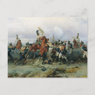 Die Ausbeutung des montierten Regiments Postkarte