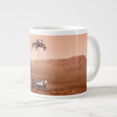 Die Ausdauer lief sicher auf den Mars. Jumbo-Tasse (Vorderseite Rechts)