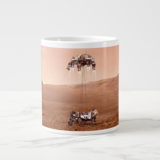 Die Ausdauer lief sicher auf den Mars. Jumbo-Tasse (Vorderseite)