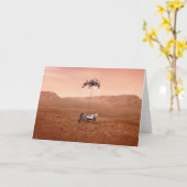 Die Ausdauer lief sicher auf den Mars. Karte (Gelbe Blume)