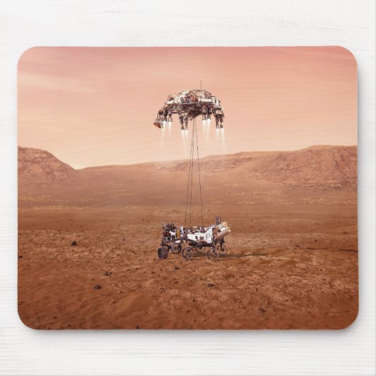 Die Ausdauer lief sicher auf den Mars. Mousepad (Vorne)