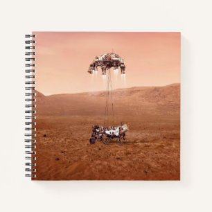 Die Ausdauer lief sicher auf den Mars. Notizblock