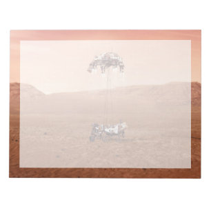 Die Ausdauer lief sicher auf den Mars. Notizblock