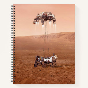 Die Ausdauer lief sicher auf den Mars. Notizblock
