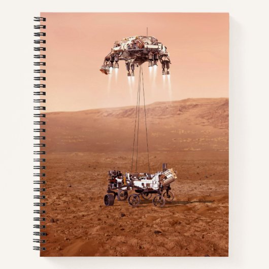 Die Ausdauer lief sicher auf den Mars. Notizblock (Vorderseite)