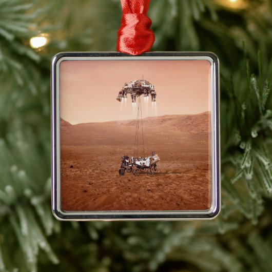Die Ausdauer lief sicher auf den Mars. Ornament Aus Metall (Baum)