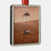Die Ausdauer lief sicher auf den Mars. Ornament Aus Metall (Rechts)