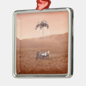 Die Ausdauer lief sicher auf den Mars. Ornament Aus Metall (Links)