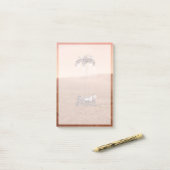 Die Ausdauer lief sicher auf den Mars. Post-it Klebezettel (Auf Schreibtisch)