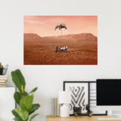 Die Ausdauer lief sicher auf den Mars. Poster (Heimbüro)