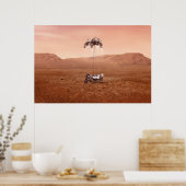 Die Ausdauer lief sicher auf den Mars. Poster (Küche)