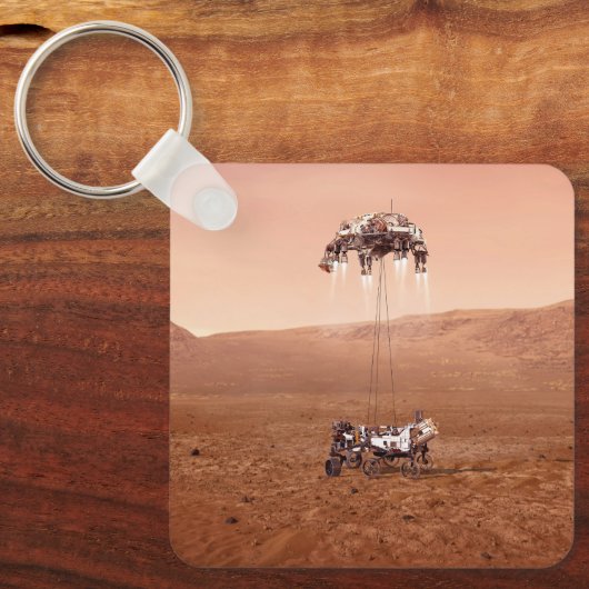 Die Ausdauer lief sicher auf den Mars. Schlüsselanhänger (Vorderseite)