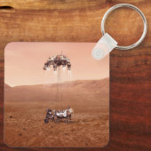 Die Ausdauer lief sicher auf den Mars. Schlüsselanhänger (Rückseite)
