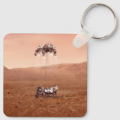 Die Ausdauer lief sicher auf den Mars. Schlüsselanhänger (Rückseite)