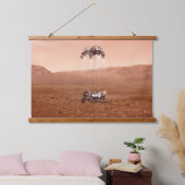 Die Ausdauer lief sicher auf den Mars. Wandteppich Mit Holzrahmen (Schlafzimmer)