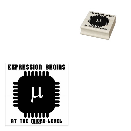 Die Ausdrücke beginnen am Mikrolevel-Halbleiter Gummistempel (Stempel)