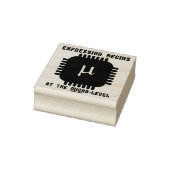 Die Ausdrücke beginnen am Mikrolevel-Halbleiter Gummistempel (Stempel)