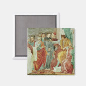 Die Auseinandersetzung mit Simon Mago Magnet (Vorderseite/Rückseite)