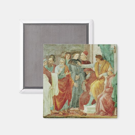 Die Auseinandersetzung mit Simon Mago Magnet (Vorderseite/Rückseite)