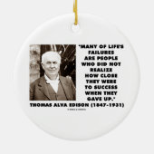 Die Ausfälle des Lebens stellten nicht wie naher Keramik Ornament (Hinten)