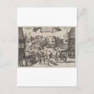 Die Ausführung von Typ Fawkes Postkarte
