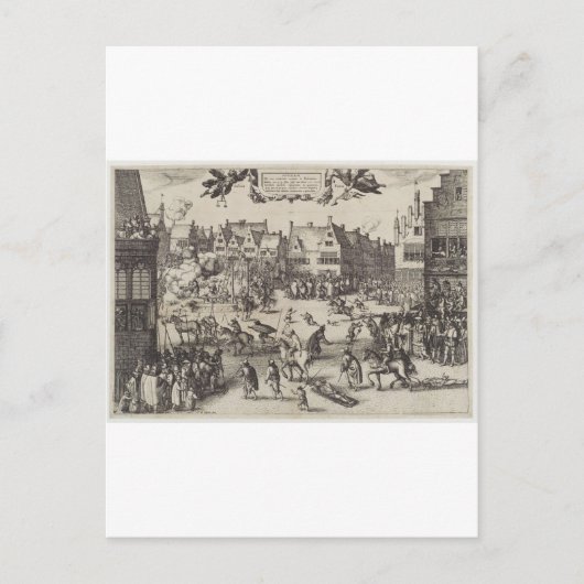 Die Ausführung von Typ Fawkes Postkarte (Vorderseite)