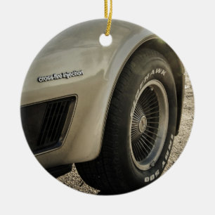 Die Ausgaben-Rad 1982 Chevrolet Corvette Keramik Ornament