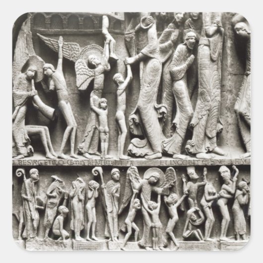 Die ausgewählten quadratischer aufkleber (Vorderseite)