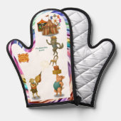 Die ausgewogene Schar Ofenhandschuh (Vorderseite/Rückseite)