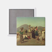 Die Ausgrabungen in Pompeji, 1865 Magnet (Vorderseite/Rückseite)